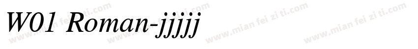 W01 Roman字体转换